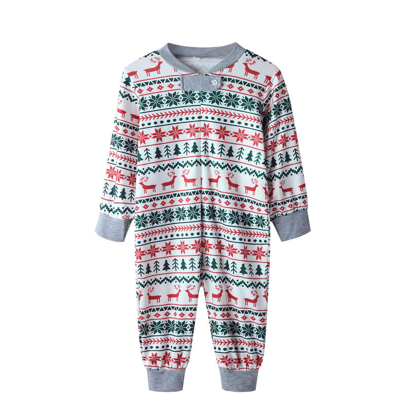 Autumn Christmas Family Look Pajamas Set  Striped Elk Casual Family Matching Outfit Winter Nightwear Sleepwear Cute Pjs Set 2021