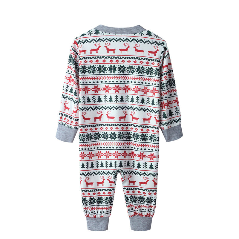 Autumn Christmas Family Look Pajamas Set  Striped Elk Casual Family Matching Outfit Winter Nightwear Sleepwear Cute Pjs Set 2021