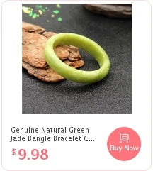 Genuine Natural Green Jade Bangle Bracelet Charm Jewellery Fashion Accessories Hand-Carved Lucky Amulet Gifts for Women Her Men