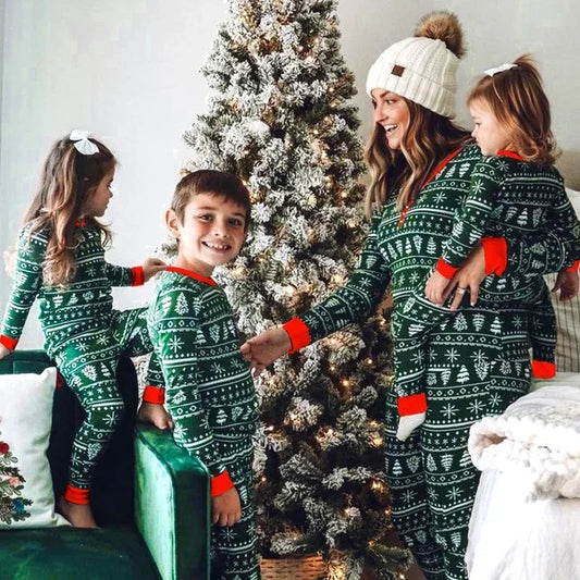 Merry Christmas Pajamas Family Matching Set Mother Father Kids Clothes Family Look Outfit Baby Girl Rompers Sleepwear Pyjamas