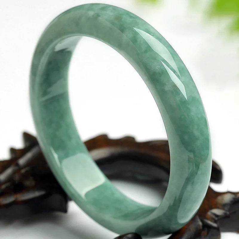 Genuine Natural Green Jade Bangle Bracelet Charm Jewellery Fashion Accessories Hand-Carved Lucky Amulet Gifts for Women Her Men