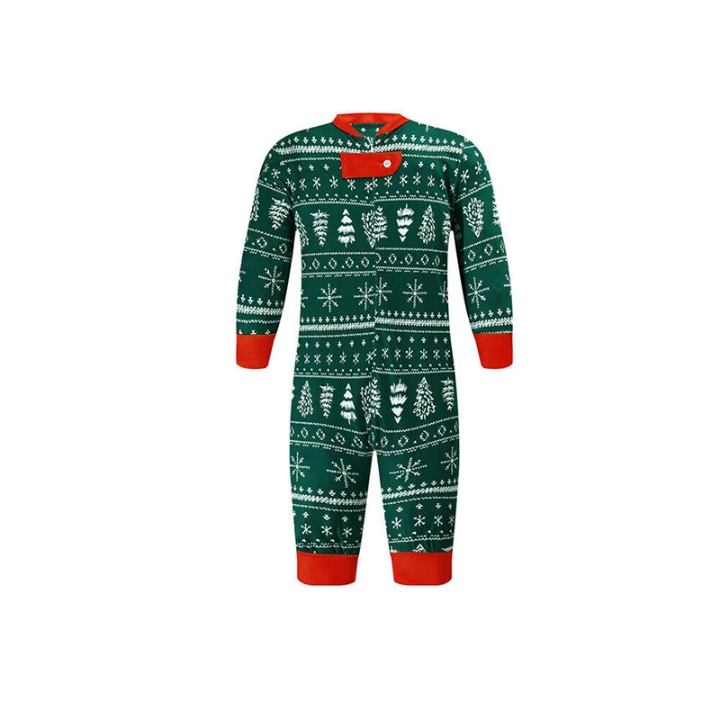 Merry Christmas Pajamas Family Matching Set Mother Father Kids Clothes Family Look Outfit Baby Girl Rompers Sleepwear Pyjamas