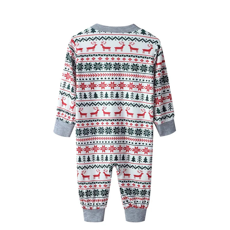 Merry Christmas Pajamas Family Matching Set Mother Father Kids Clothes Family Look Outfit Baby Girl Rompers Sleepwear Pyjamas