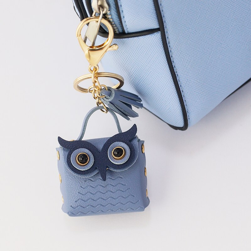 Cute Owl Coin Card Holder Keychain