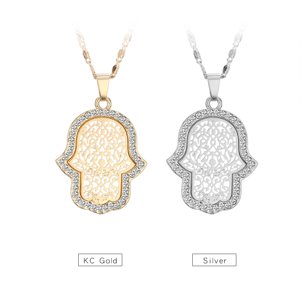 Hamsa Pendant Necklace Sets