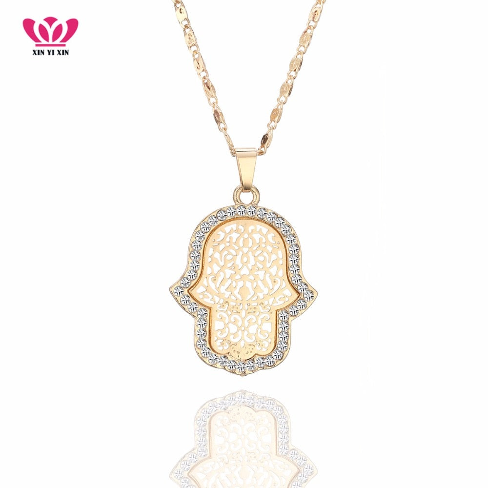 Hamsa Pendant Necklace Sets