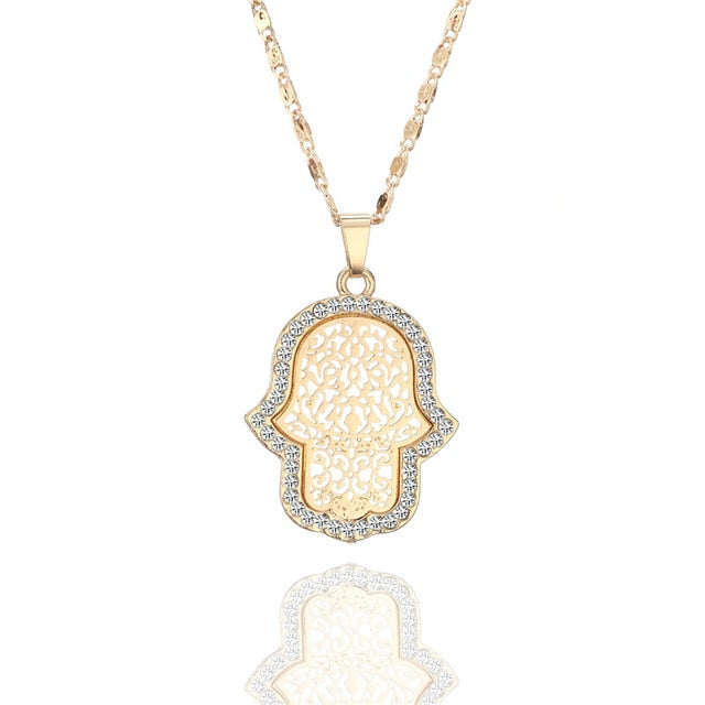 Hamsa Pendant Necklace Sets